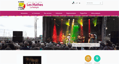 Desktop Screenshot of mairie-lesmatheslapalmyre.com