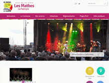 Tablet Screenshot of mairie-lesmatheslapalmyre.com
